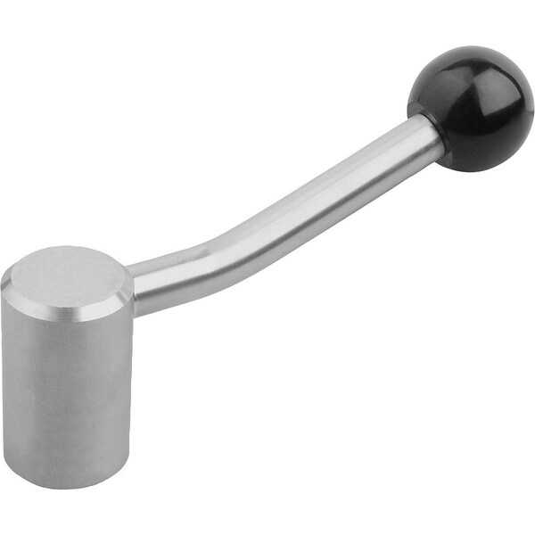 Tension Lever Size, 2, 12H7, A=100, Form, 20 Degree Stainless Steel, Comp, Plastic